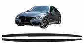 Лезвия на пороги черный глянец M для BMW 3 Series F30 2011-2019 года b163