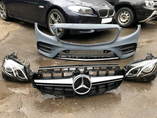 Mercedes w213 передний бампер + решетка радиатора + комплект фар