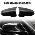 Накладки (крышки) зеркал черные глянцевые M-Performance для BMW X1 Series F48 дорестайлинг 2015-2019 года b442