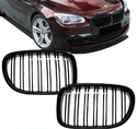 Ноздри (решетки радиатора) черные глянцевые двойные для BMW 7 Series F01 F02 F03 F04 2008-2015 года