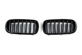 Решётки радиатора черные одинарные для BMW X5 F15 2013-2018 года b508
