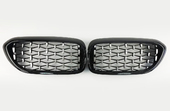 Решетки радиатора Diamond с хромом для BMW 5 Series G30 2016-2020 года b387