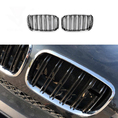 Решетки радиатора (ноздри) черные двойные с хром ободом M-Performance для BMW X5 Series E70 2006-2013 года b488