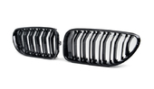 Решетки радиатора (ноздри) черные глянцевые двойные M-Performance для BMW 6 Series F06 F12 F13 2011-2018 года
