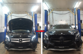 Установили нашу решетку радиатора в стиле AMG Black на Mercedes-Benz GLA-Klasse X156