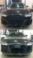Установка и покраска нашего обвеса RS на Audi A6 C7